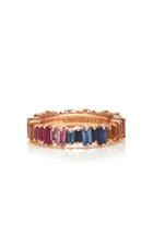 Suzanne Kalan 18k Rose Gold Sapphire Ring