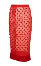 Givenchy Grommet Embellished Organza Skirt
