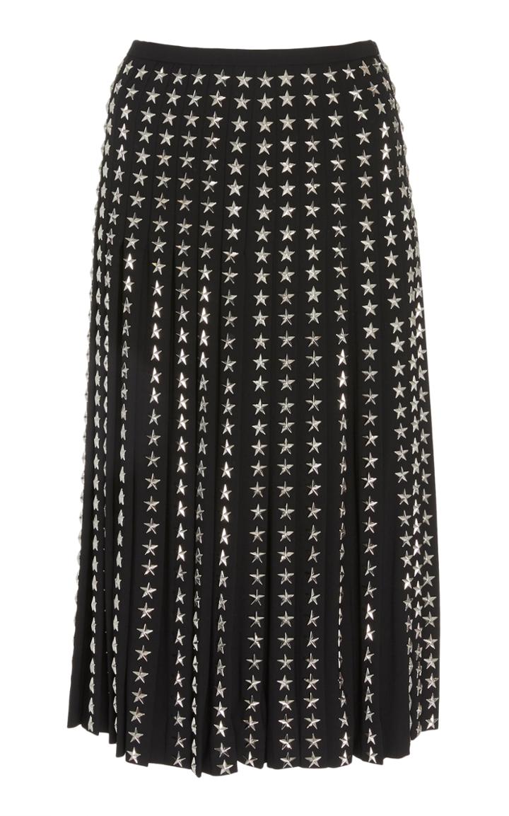 Moda Operandi Michael Kors Collection Stud-embellished Wool Skirt Size: 0