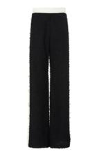 Balmain Contrast Side-button Wool-blend Sweatpants