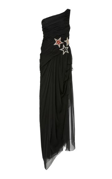 Semsem Atlas Silk Gown