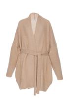 Agnona Gauzed Mohair And Cashmere Belted Cardigan