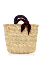 Donni Charm M'o Exclusive Donni Straw And Velvet Large Basket Bag