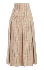 Moda Operandi Emilia Wickstead Giuliana Checked Wool-blend Skirt