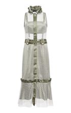 Georgine Giovanna Sleeveless Net Midi Dress