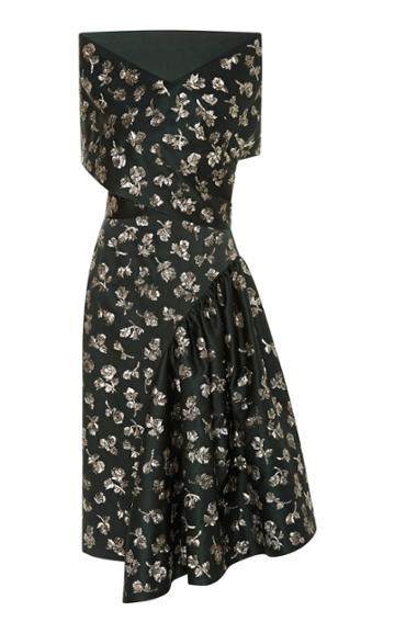 Michael Kors Collection Asymmetric Ruffle Dress