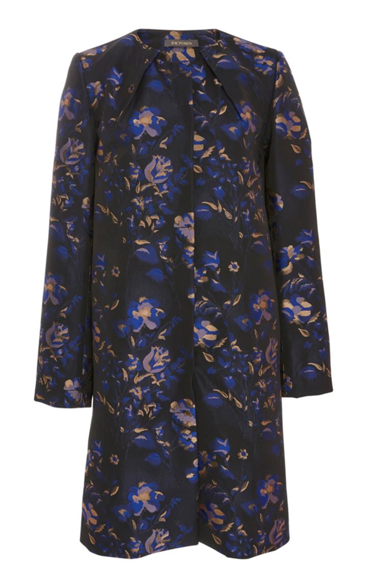 Zac Posen Floral A-line Jacket