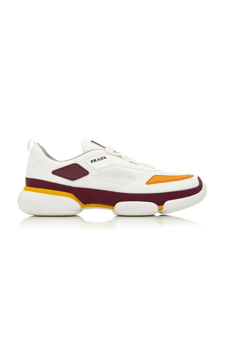 Prada Cloudbust Rubber-paneled Mesh Sneakers
