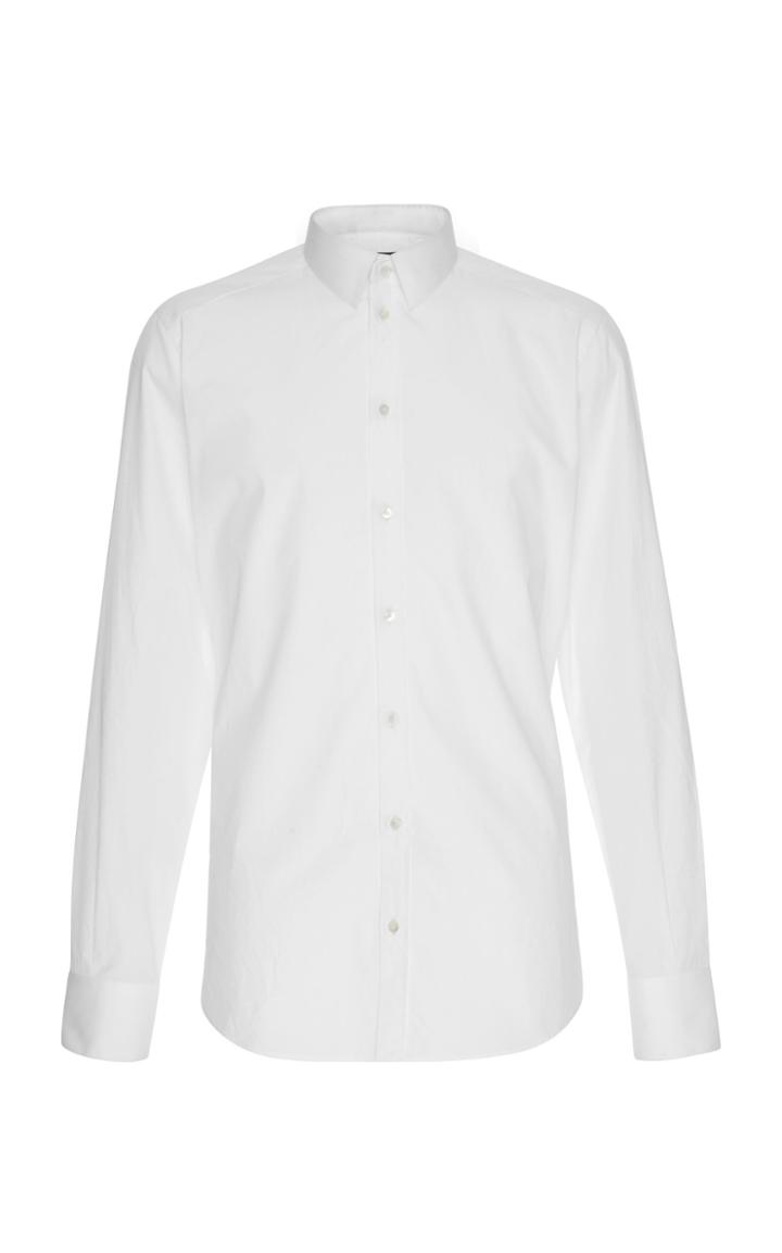 Dolce & Gabbana Slim-fit Cotton-poplin Tuxedo Shirt