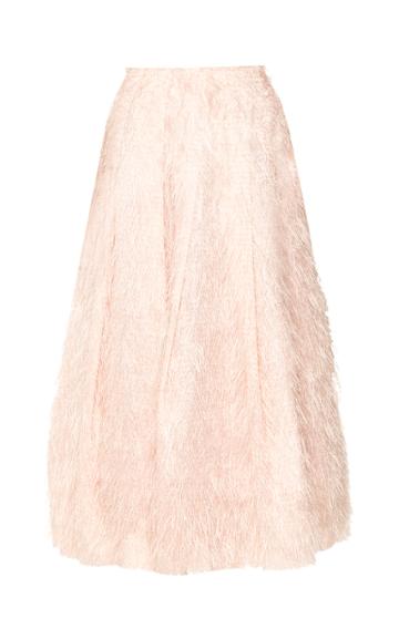 Bambah Pink Plumas Midi Skirt
