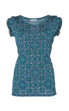 Paco Rabanne Short Sleeve Jersey Printed Top