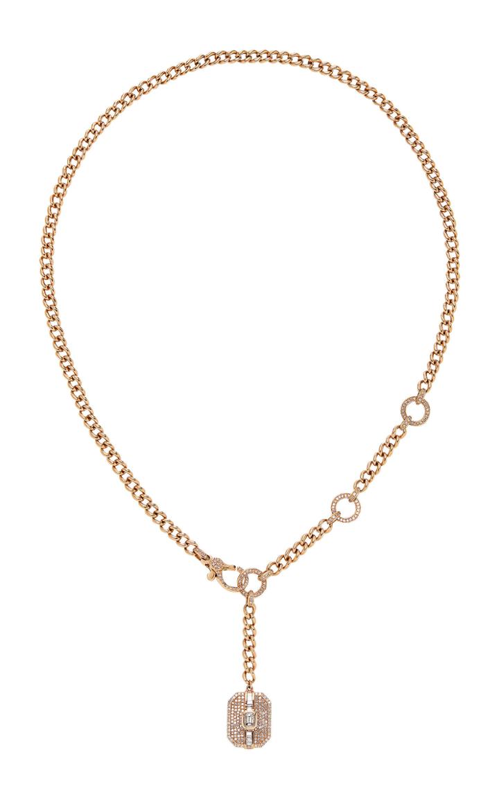 Shay Mixed Diamond Buckle Adjustable Lariat