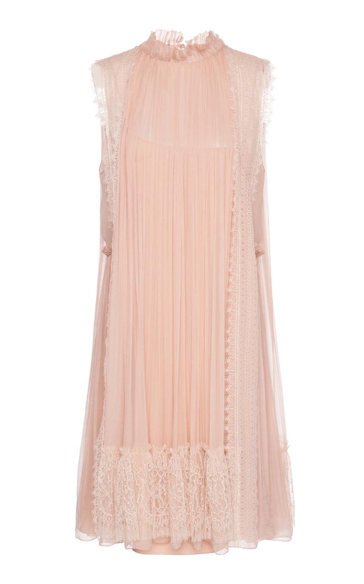 Alberta Ferretti Sleeveless Silk Mini Dress