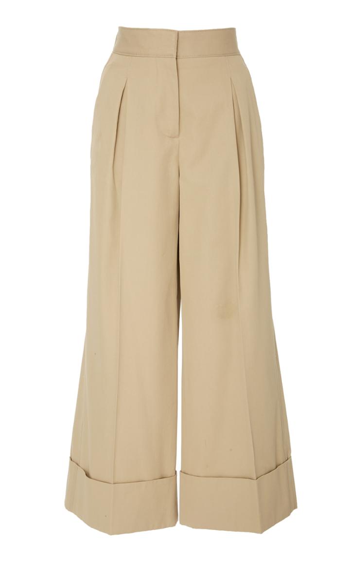 Summa Cropped Wide Leg Trouser With Cuff