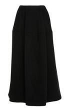 Rosetta Getty Brushed Wool Lantern Skirt
