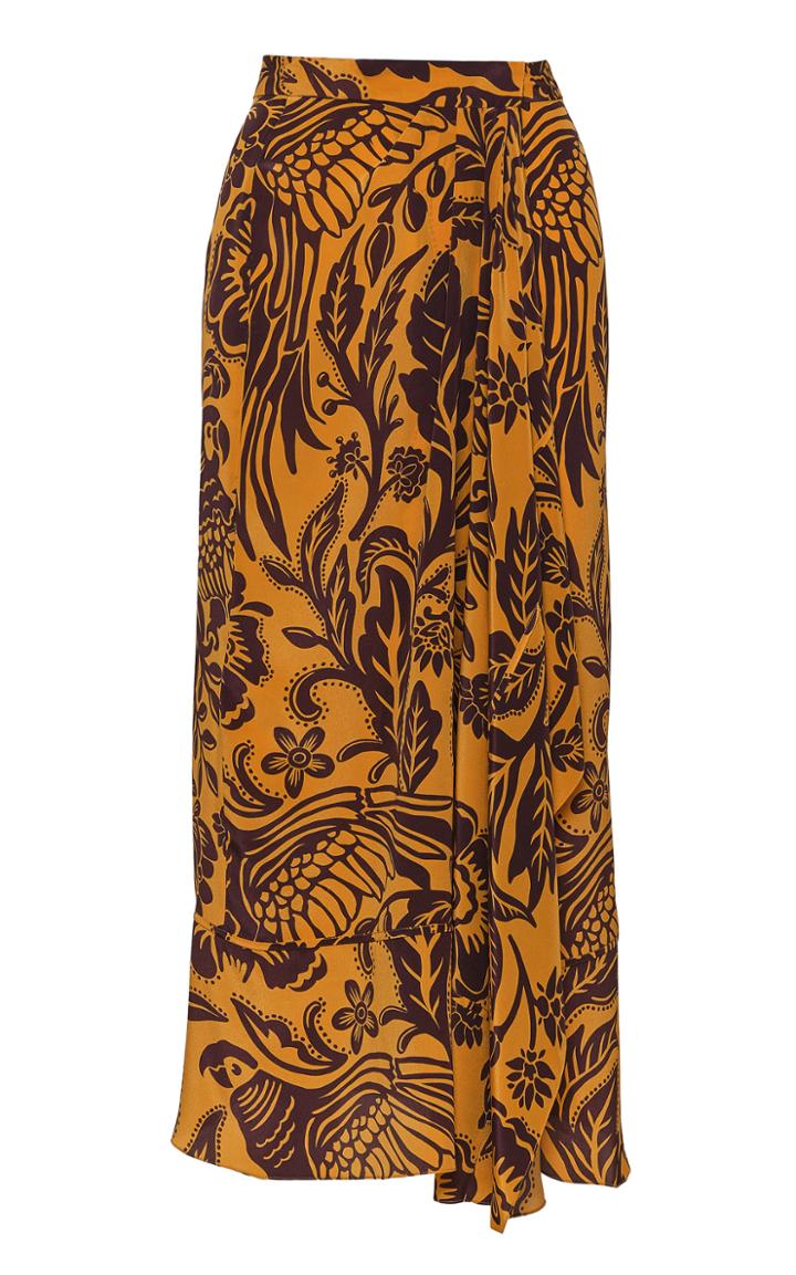 Moda Operandi Johanna Ortiz Sublime Aventura Silk Midi Skirt