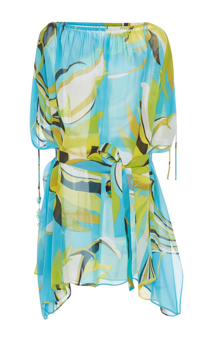 Emilio Pucci Off-the-shoulder Short Caftan