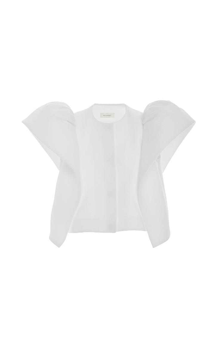 Delpozo Short Sleeve Frilled Sleeve Jacket