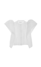 Delpozo Short Sleeve Frilled Sleeve Jacket