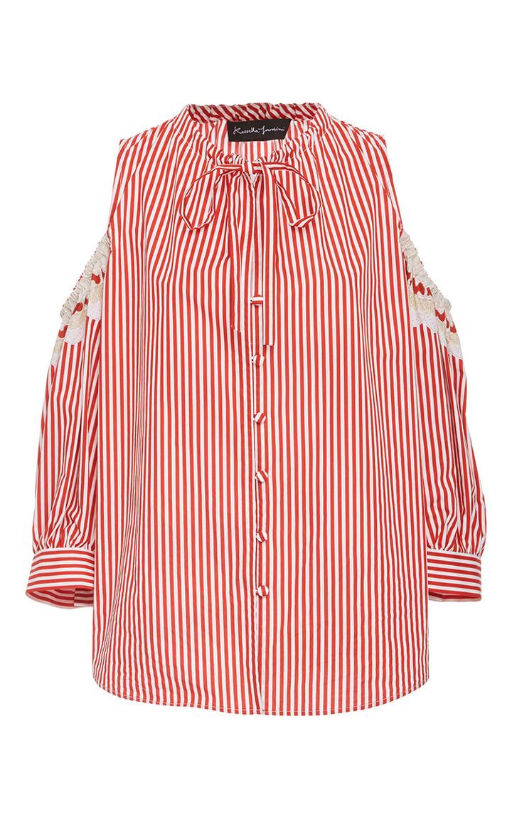 Rossella Jardini Cutout Shoulder Shirt