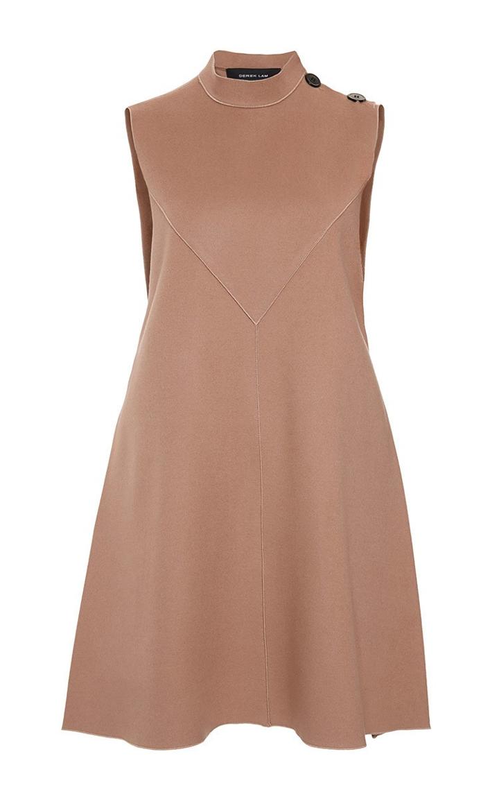 Derek Lam Camel Sleeveless Flare Dress