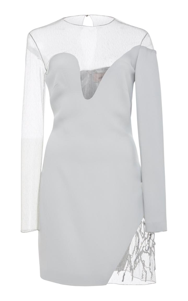 Cushnie Et Ochs Reine Sheer Insert Dress