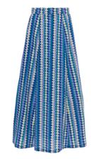 Moda Operandi Le Sirenuse Positano Que Onda Camille Printed Cotton Maxi Skirt Size: