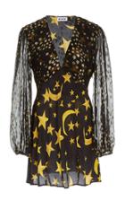 Rixo Lia Star-print Silk Mini Dress
