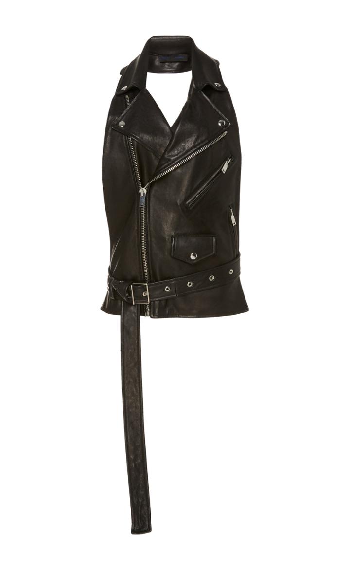 Proenza Schouler Leather Motorcycle Vest