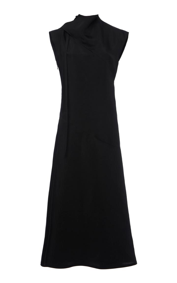 Moda Operandi Jil Sander Marianthi Sleeveless Satin Maxi Dress Size: 34