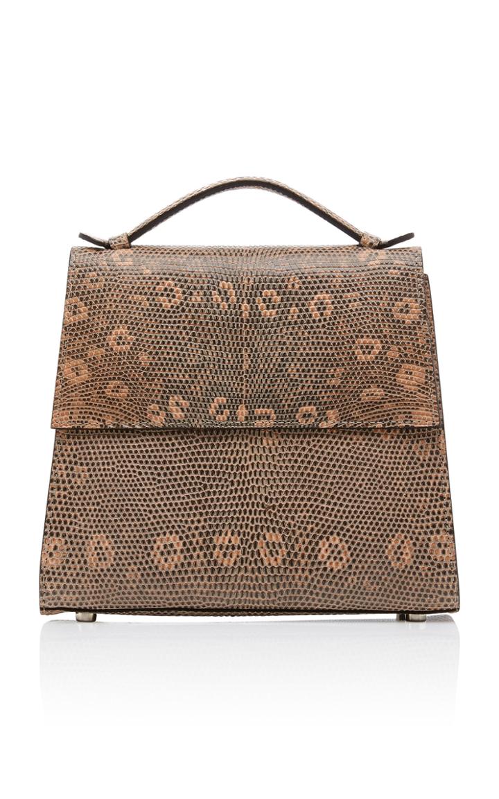 Hunting Season Textured Lizard Top Handle Bag