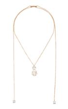 Misui 18k Rose Gold Aquamarine And Morganite Necklace