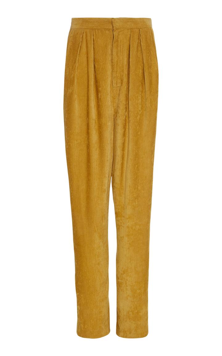 Isabel Marant Fany High-rise Corduroy Straight-leg Pants