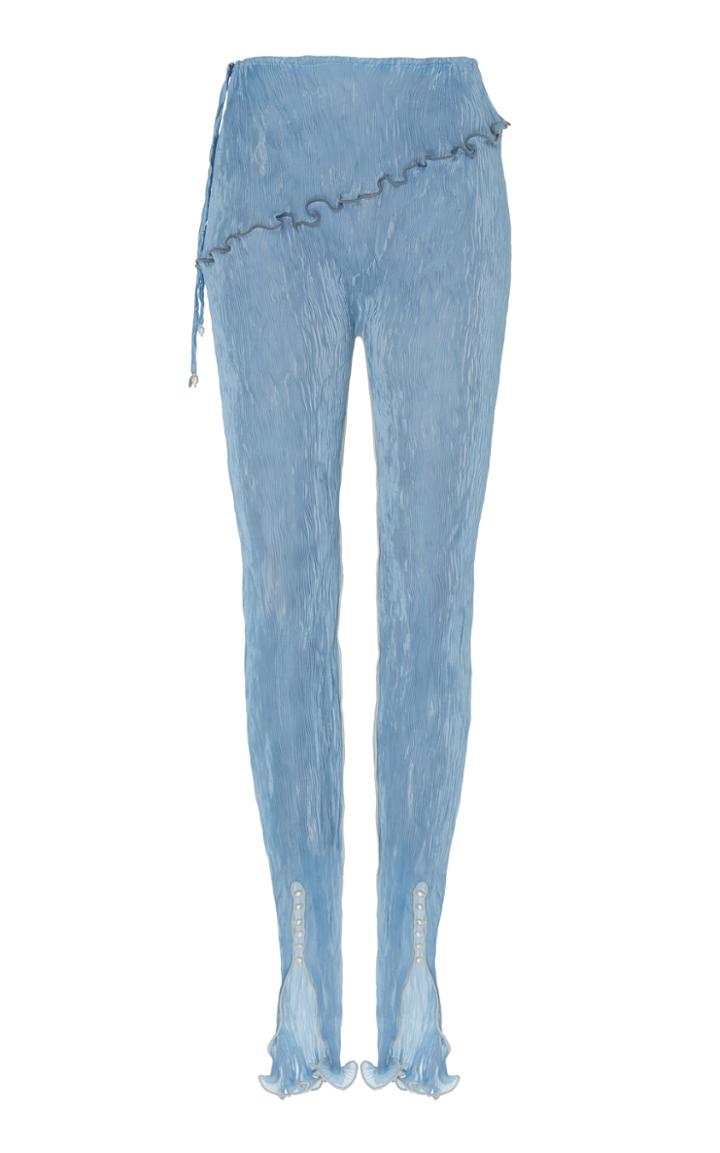 Moda Operandi Peet Dullaert Pleated Split Chiffon Pants Size: 32
