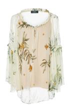 Alena Akhmadullina Printed Ruffle Blouse