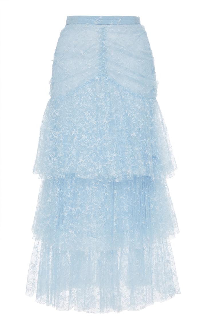 Rodarte Tulle Three Tier Ruffle Skirt