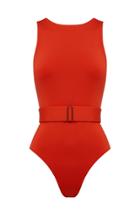 Moda Operandi Bondi Born Serena Belted One-piece Swimsuit