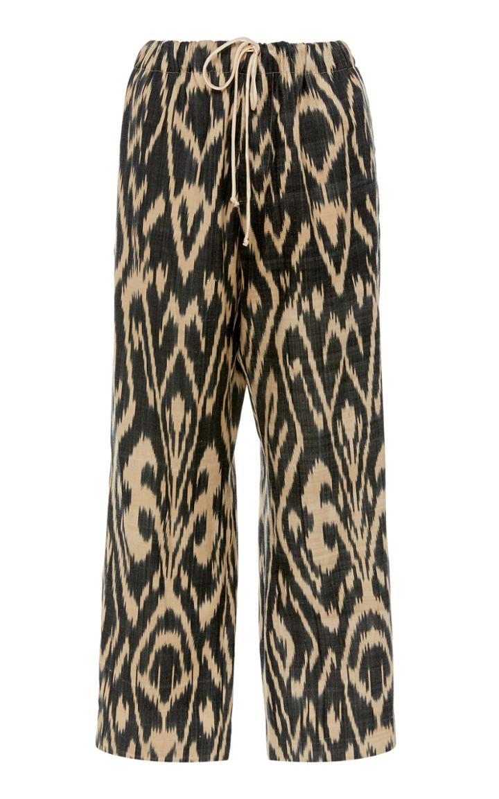 Oscar De La Renta Printed Straight-leg Pants