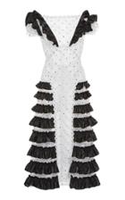Christopher Kane Ruffle Swarovski Crystal Dress