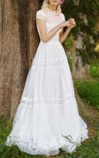 Costarellos Bridal Fit & Flare Tulle Dress