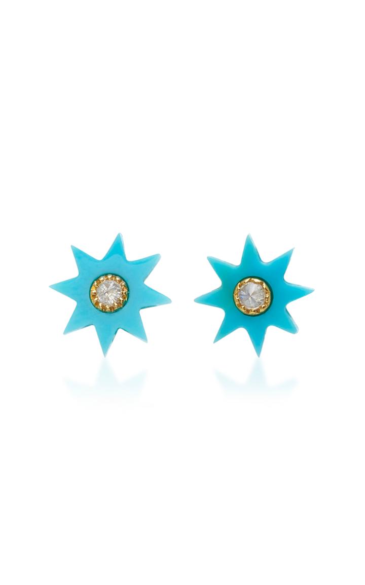 Colette Jewelry Turquoise Starburst Stud Earrings
