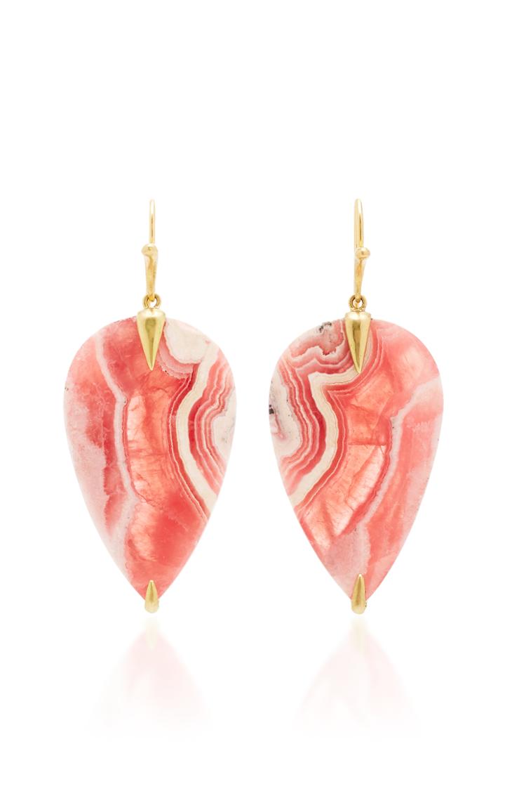 Annette Ferdinandsen M'o Exclusive: One-of-a-kind Rhodochrosite Simple Bird Earring
