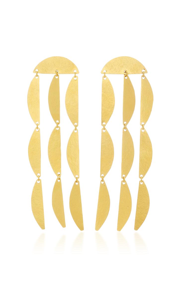 Annie Costello Brown Mini Rain Earrings
