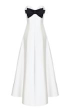 Moda Operandi Rasario Bow-embellished Silk Corset Gown Size: 34