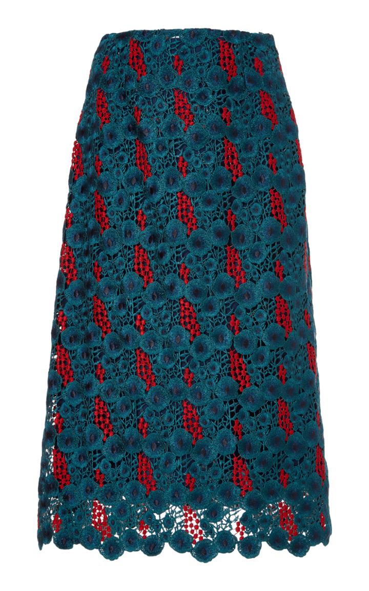 Claudia Li A-line Lace Skirt