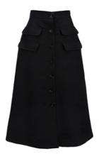 Moda Operandi La Doublej Peggy Pocket-detailed Wool-blend Skirt