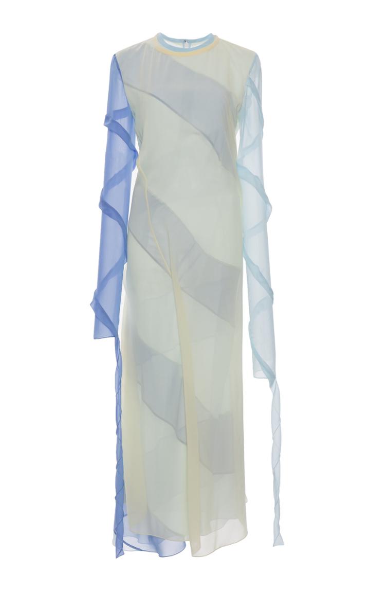 Loewe Spirals Satin Midi Dress