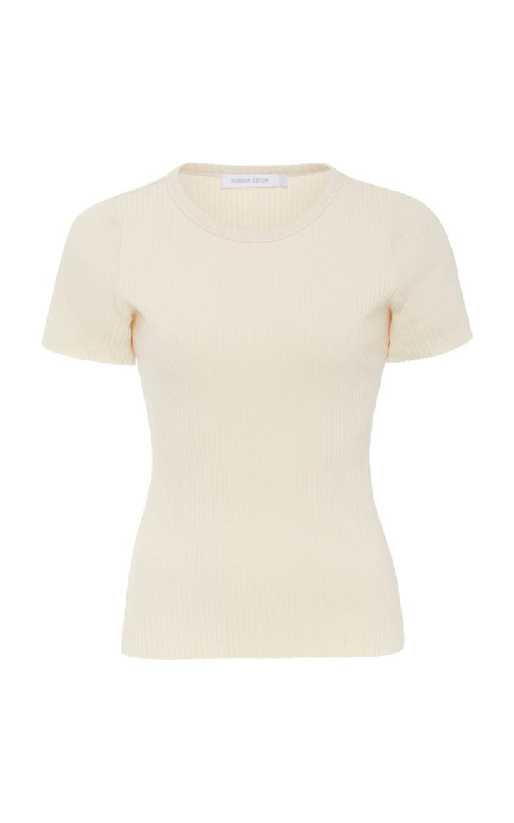 Nobody Denim Luxe Ribbed Neat T-shirt