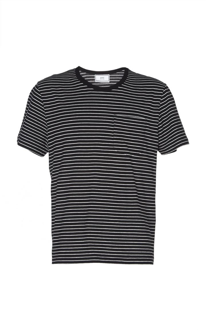 Ami Striped Crewneck T-shirt