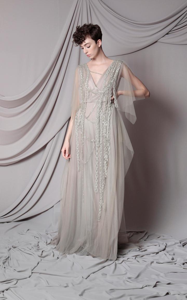 Moda Operandi Marco & Maria Deep V Tulle Gown Size: 0